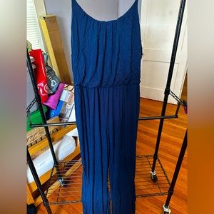 Navy Blue Super Soft Jumpsuit. | 3x